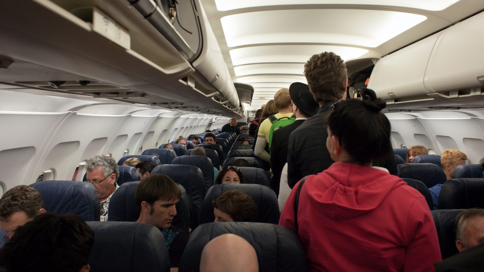 group of people in airliner